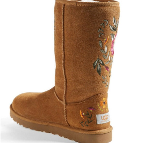 Flower Suede Uggs - Picture 2 of 7